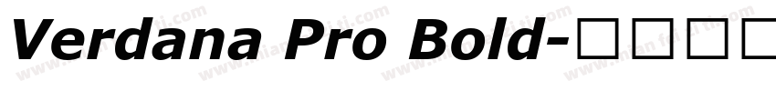 Verdana Pro Bold字体转换